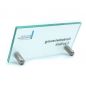Preview: Tischschild Tischaufsteller aus Glas Vitrum T 200 100 mm